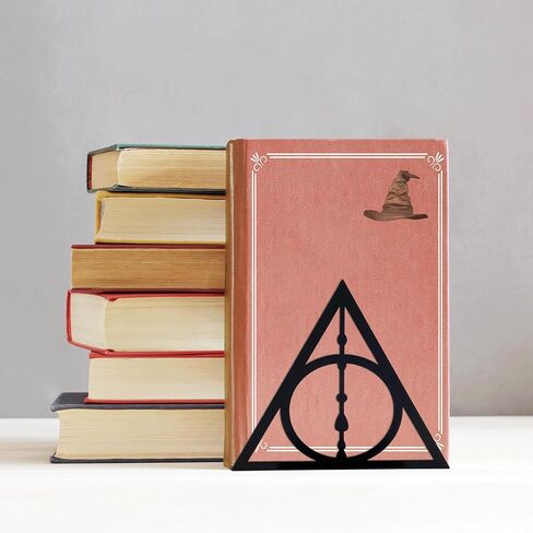 Decorative Bookends for Bookshelf, Black Magic Book Stopper, Unique Gifts for Family Friends Kids, Study Room Home Office Decor in Saudi Arabia