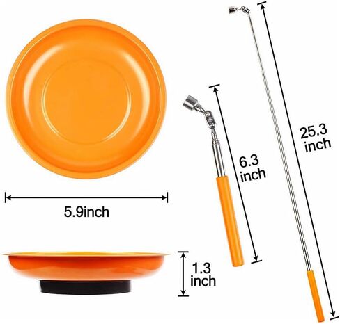 علبة الأجزاء المغناطيسية لبراغي المقبس والأجزاء المعدنية، مغناطيس قوي للغاية، حامل صينية مغناطيسي سميك in Kuwait