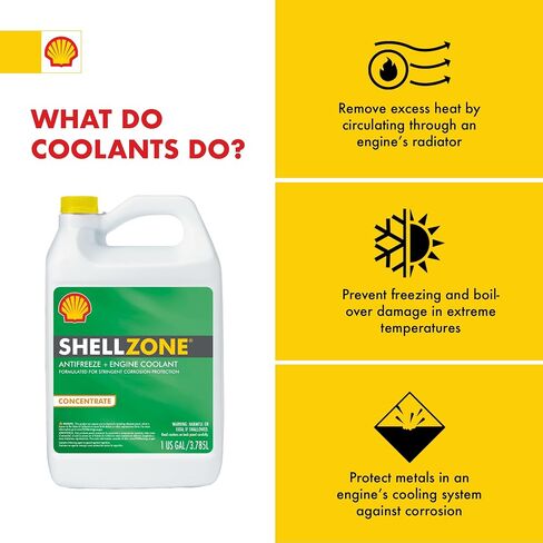 مانع التجمد المخفف مسبقًا بنسبة 50/50 من Shellzone + سائل التبريد (1 جالون، علبة مكونة من 6 عبوات) in Saudi Arabia
