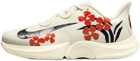 Nike (WMNS Court Air Zoom GP Turbo HC Naomi Osaka 'Coconut Milk Team Orange Black' (DZ3362-100) - Size 9 in Saudi Arabia