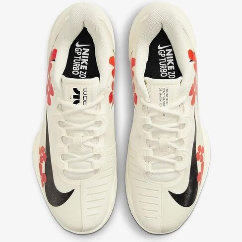 Nike (WMNS Court Air Zoom GP Turbo HC Naomi Osaka 'Coconut Milk Team Orange Black' (DZ3362-100) - Size 9 in Saudi Arabia