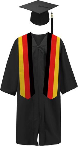 ألمانيا العلم التخرج وشاح/سرق/وشاح 180X13 سنتيمتر مزدوج الوجهين للدراسة على متن الطلاب الدوليين التخرج الديكور العنصر هدية in Kuwait