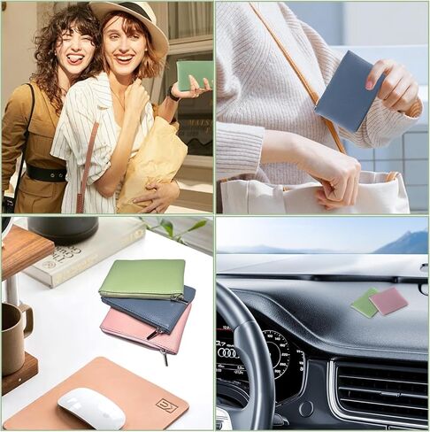 محفظة عملات معدنية مكونة من 3 قطع، محفظة عملات معدنية بسحاب من البولي يوريثان، محفظة تغيير صغيرة محمولة للرجال والنساء مفتاح معرف بطاقة الائتمان in Kuwait