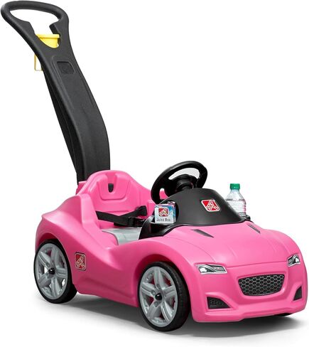 Step2 Whisper Ride Cruiser Kids Push Car, Ride On Toy, Stroller Substitute, Includes Seat Belt & Horn, Made of Durable Plastic, Max Weight 50 lbs., For Toddlers 1.5-4 Years Old, Blue in Saudi Arabia