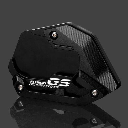 For BMW R1250GS Adventure 2018-2023 (Low Suspension) Motorcycle CNC Support Extension Plate Kickstand Side Stand Pad r 1250 gs adv r1250gsa Accessories (black) in Saudi Arabia