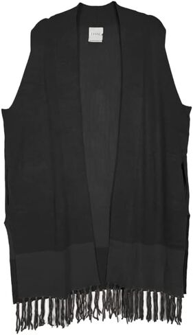 سترة Lyssé النسائية ذات المقاسات الكبيرة ذات الشراشيب in Kuwait