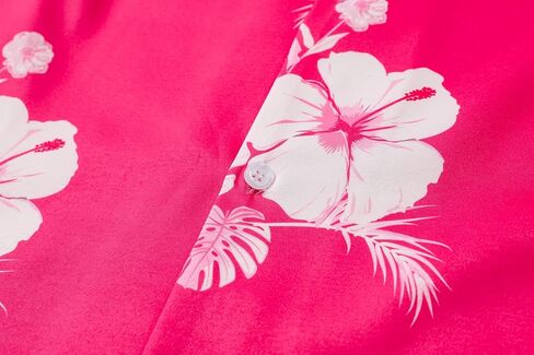 QZH.DUAO Men's & Boys Hawaiian Shirt Cuban Collar Short Sleeve Button Down Shirt Tropical Summer Beach Shirts in Kuwait