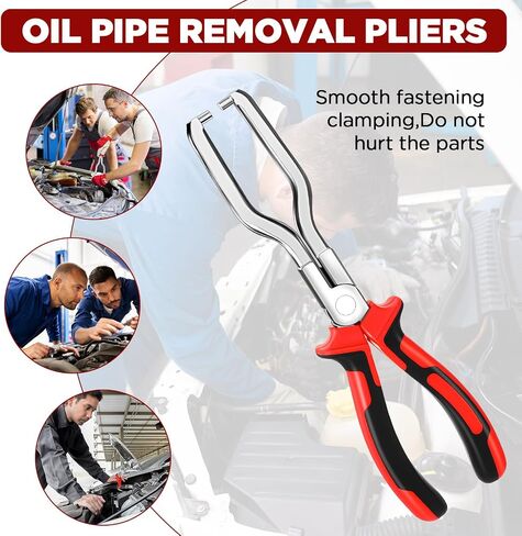 Electrical Disconnect Plier Automotive Electrical Connector Plier Universal Electrical Connector Disconnect Tool Fuel Line Plier Long Spark Plug Removal Plier Car Fuel Feed Pipe Plier (Red) in Saudi Arabia