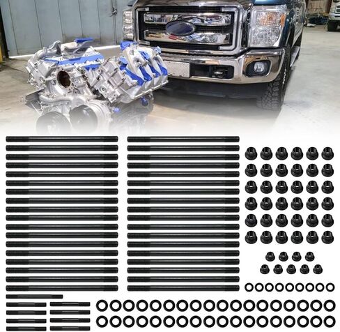 RULLINE Compatible with for Ford 6.7L Powerstroke Head Stud Replacement Kit - Reliable Ford 6.7 Powerstroke Stud Kit for Enhanced Performance in Saudi Arabia
