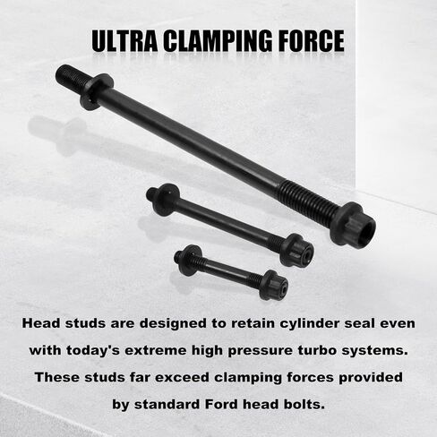 RULLINE Compatible with for Ford 6.7L Powerstroke Head Stud Replacement Kit - Reliable Ford 6.7 Powerstroke Stud Kit for Enhanced Performance in Saudi Arabia