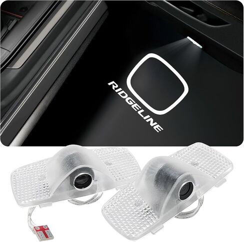 2 Pcs LED Car Door Lights Logo Projector, HD Welcome Light, No Fade Doors Puddle Light Courtesy Projector Laser Ghost Shadow Puddle Lamp Compatible with 2017-2024 Ridgeline Accessories in Saudi Arabia