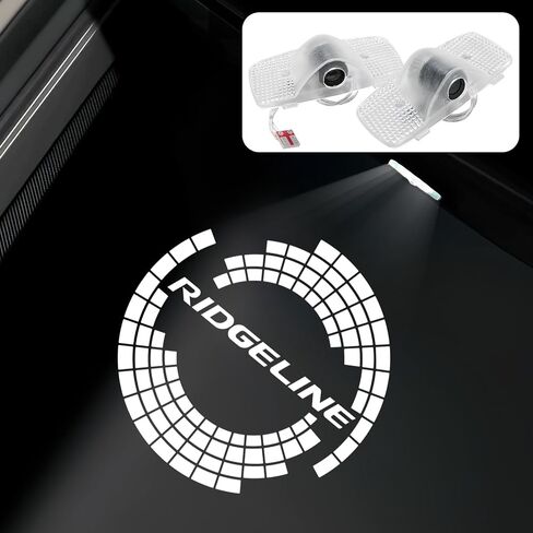 2 Pcs LED Car Door Lights Logo Projector, HD Welcome Light, No Fade Doors Puddle Light Courtesy Projector Laser Ghost Shadow Puddle Lamp Compatible with 2017-2024 Ridgeline Accessories in Saudi Arabia
