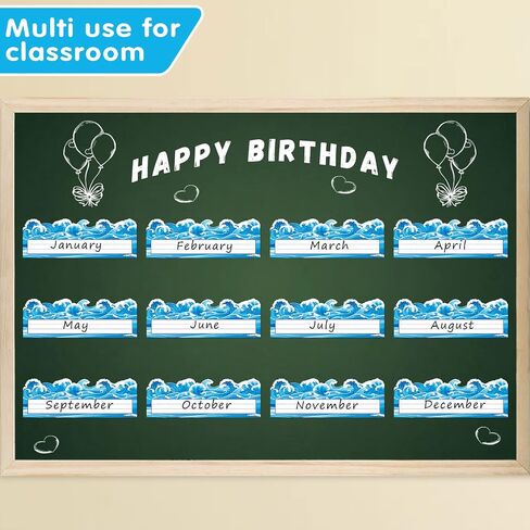 Die-Cut Nameplates Ocean Waves Name Plates for Student Desks Classroom 36Pcs in Saudi Arabia