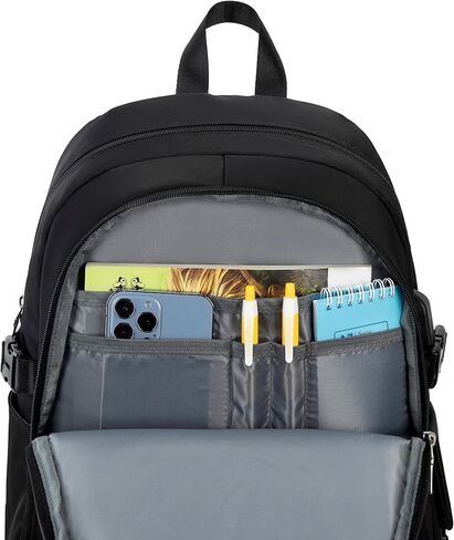 حقيبة ظهر Wadirum Fashion للفتيات حقيبة كمبيوتر محمول لطيفة للنساء باللون الأسود in Kuwait