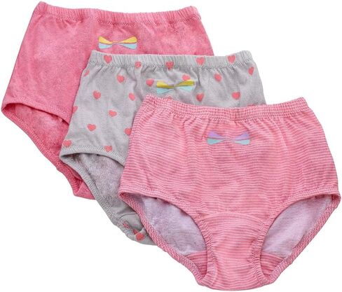 Kids' Cotton Underwear Panties 3-Pack - Soft, Full-Cut Briefs for Little and Teen Girls in Kuwait