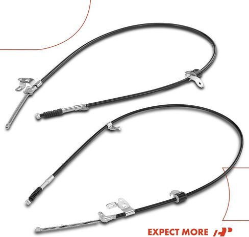 A-Premium Rear Driver and Passenger Side Parking Brake Cable Assembly Compatible with Toyota Models: Corolla 2004 2005 2006 2007, 2-PC Set - Replace# 4642002080 in Saudi Arabia
