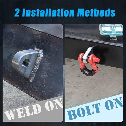 2 حزمة لحام/مسمار على الأغلال مع لوحة داعمة تناسب تكبل 3/4 بوصة أو مصد الشاحنة أو دلو الجرار in Kuwait