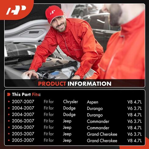 A-Premium Air Conditioner AC Compressor with Clutch Compatible with Jeep Grand Cherokee 2005-2007, Commander 2006-2007 & Dodge Durango 2004-2007 & Chrysler Aspen 2007, 3.7L 4.7L in Saudi Arabia