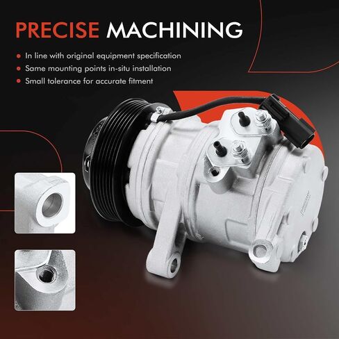 A-Premium Air Conditioner AC Compressor with Clutch Compatible with Jeep Grand Cherokee 2005-2007, Commander 2006-2007 & Dodge Durango 2004-2007 & Chrysler Aspen 2007, 3.7L 4.7L in Saudi Arabia