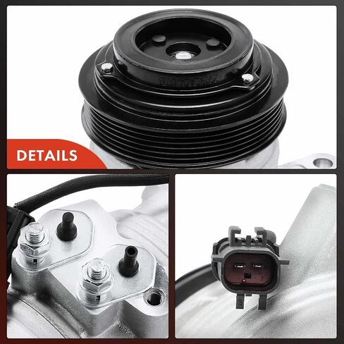 A-Premium Air Conditioner AC Compressor with Clutch Compatible with Jeep Grand Cherokee 2005-2007, Commander 2006-2007 & Dodge Durango 2004-2007 & Chrysler Aspen 2007, 3.7L 4.7L in Saudi Arabia