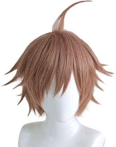 Anogol Hair Cap + Himmel Cosplay Costume Wig for Sousou no Frieren Light Blue Wig Short Straight Wig for Frieren Himmel Cosplay Synthetic Hair for Christmas Party Halloween Cosplay Props Accessory in Saudi Arabia
