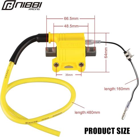 NIBBI Universal Ignition Coil 2/4 Stroke,Motorcycle High Performance Ignition Coil, fit 4T 2T Street Dirt Bike for Moped ATV Scooter Go Kart Pit Bike GY6 Performance Part in Kuwait