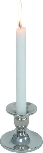 مجموعة من 2 حامل شموع فضي، حامل شموع معدني مستدق، حامل شمعدان مزخرف، صينية شموع لمصابيح LED والشمع، ديكور حفلات الزفاف، ديكور المنزل، مخاريط البخور، المنتجعات الصحية in Kuwait