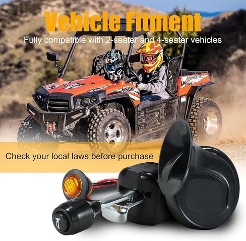 Pre-Wired ATV UTV Turn Signal Kit Compatible With Polaris, Can-Am, Kawasaki, Arctic Cat, CFMOTO, Pioneer,Dirt Bike Street Legal Kit in Saudi Arabia