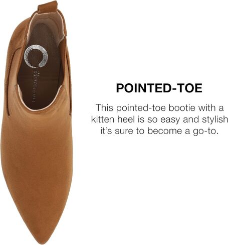 مجموعة Journee للسيدات ذات عرض متوسط ​​وواسع من Tenlee Tru Comfort Foam Pull On Chelsea Kitten Heel Boote in Saudi Arabia