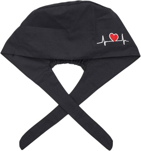 Solid-Color Working Cap with Buttons, Adjustable Cotton Sweatband Hats Tie Back for Women/Men One Size in Saudi Arabia