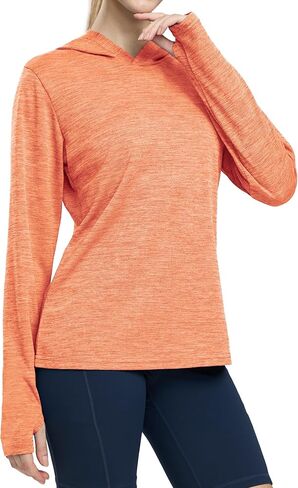 MIER Women's UPF 50+ Sun Protection Hoodie SPF Long Sleeve UV Shirts for Hiking Fishing Running Outdoor, Lightweight in Saudi Arabia