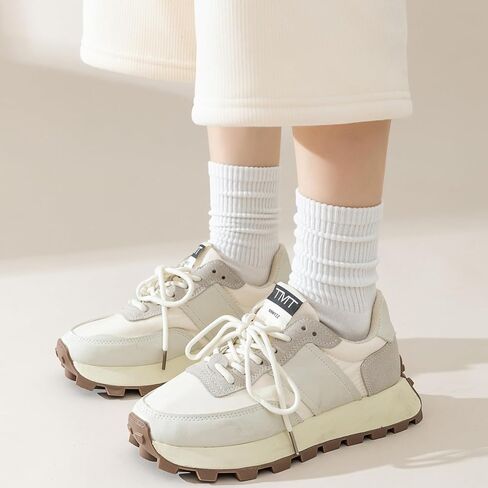 6 أزواج من الجوارب النسائية، جوارب دائرية ناعمة ومريحة تسمح بمرور الهواء فوق الكاحل، جوارب لجميع المواسم للنساء in Kuwait