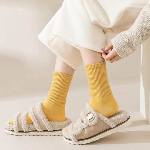 6 أزواج من الجوارب النسائية، جوارب دائرية ناعمة ومريحة تسمح بمرور الهواء فوق الكاحل، جوارب لجميع المواسم للنساء in Kuwait