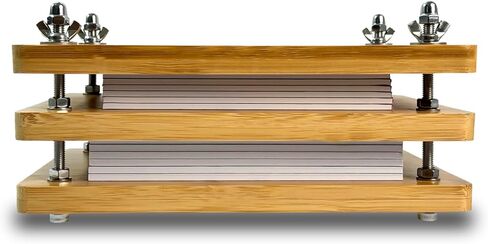 مجموعات تجليد الكتب، آلة تجليد الكتب الخشبية المصنوعة من الخيزران، مجموعة إعادة تجليد الكتب الثابتة لأداة تجليد الكتب المصنوعة يدويًا (11.6 * 7.9 بوصة) in Kuwait