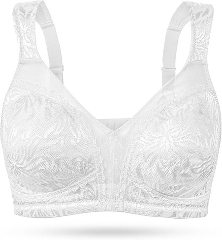 Wingslove Women's Full Coverage Non Padded Comfort Minimizer Wire-Free Bra Plus Size in Kuwait