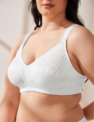 Wingslove Women's Full Coverage Non Padded Comfort Minimizer Wire-Free Bra Plus Size in Kuwait