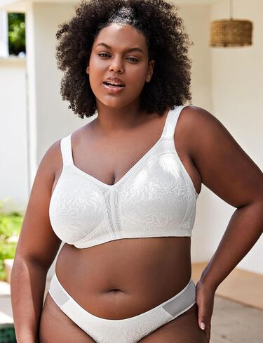 Wingslove Women's Full Coverage Non Padded Comfort Minimizer Wire-Free Bra Plus Size in Kuwait