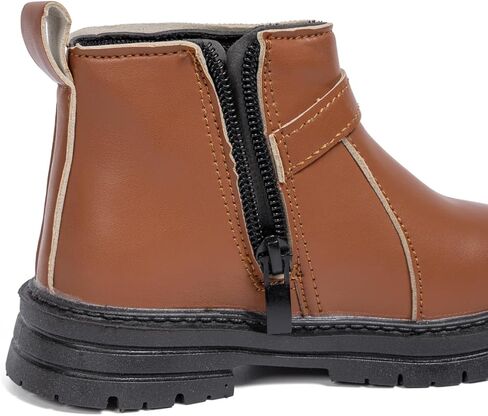 أحذية Zoolar للأولاد والبنات عالية الجودة من الجلد للكاحل للأطفال في الشتاء الدافئ والثلج في الهواء الطلق، أحذية المشي لمسافات طويلة للأطفال الصغار غير قابلة للانزلاق، أحذية مشي ناعمة ومتينة in Kuwait