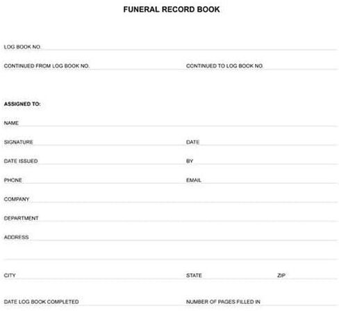 كتاب سجل الجنازة الأمريكية من BookFactory/كتاب سجل الجنازة المنزلي - F.J. Feineman Co. 4300-F الإصدار 336 صفحة قسم الغلاف العنابي مخيط بقوة 8 7/8 بوصة × 13 1/2 بوصة (LOG-336-4300-F-LMT38) in Kuwait