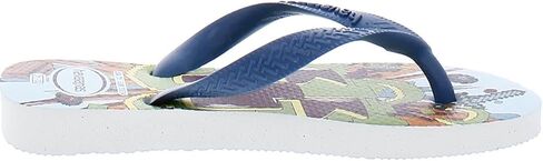Havaianas Kids Top Minecraft Flip Flops - Kids' Thong Summer Sandals - White/Blue Comfy, 13C/1Y little kid in Kuwait