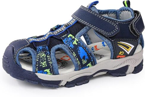 seannel Kids Athletic Sandals Boys and Girls Outdoor Hiking Sports Closed-Toe Sandal Pool Beach Shoes Summer Water shoes in Kuwait