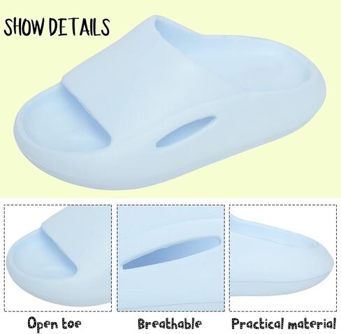 Yinbwol Kids House Slippers صنادل مضادة للانزلاق للحمام والشاطئ وحمام السباحة وأحذية مائية للفتيات والفتيان (الأطفال الصغار/الأطفال الصغار) in Kuwait