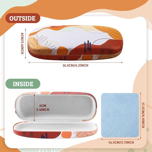 علبة نظارة مكونة من 3 قطع مع قطعة قماش للتنظيف، وحافظة نظارة ذات هيكل صلب وحافظة نظارة للقراءة للنساء والرجال in Kuwait