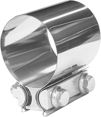 3.75 بوصة مشبك عادم بشريط مفصل، 3 3/4 بوصة (95 مم) كاتم صوت عادم مشترك بعقب أنبوب مشبك كم مقرنة من الفولاذ المقاوم للصدأ مناسبة لأنابيب العادم، كاتم الصوت، المشعبات، المقرنة in Kuwait