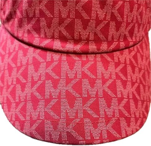 Michael Kors Unisex MK Logo Baseball Hat Cap Red/Deep Pink One Size in Saudi Arabia