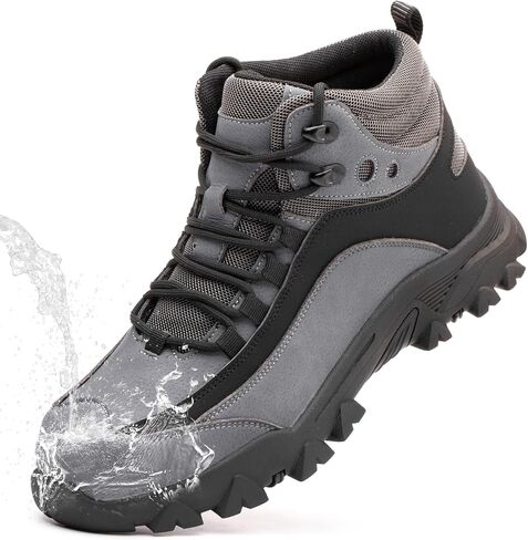 Waterproof Steel Toe Boots for Men Work Boots Lightweight Safety Sneaker Indestructible Non-slip Puncture-Proof Construction Industrial Shoes in Saudi Arabia