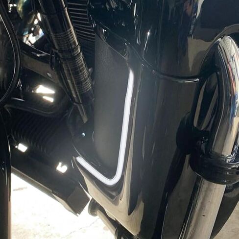 HDBUBALUS Motorcycle Lower Fairing Light LED Turn Signal Running Lights Fit For Harley Touring Street Glide Road Glide Electra Glide FLHTK FLTRU 2006-2013 (Color: Black Housing Smoke Lens) in Saudi Arabia