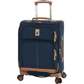 London Fog Wallington Denim 20" Expandable Spinner Carry