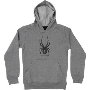 Spyder Youth Boys (8-20) Camp Pullover Hoodie, Color Variation, Coal Heather, Small (8)