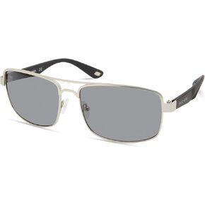 Skechers Men's SEA6164 Rectangular Sunglasses, Matte Gunmetal, 59mm